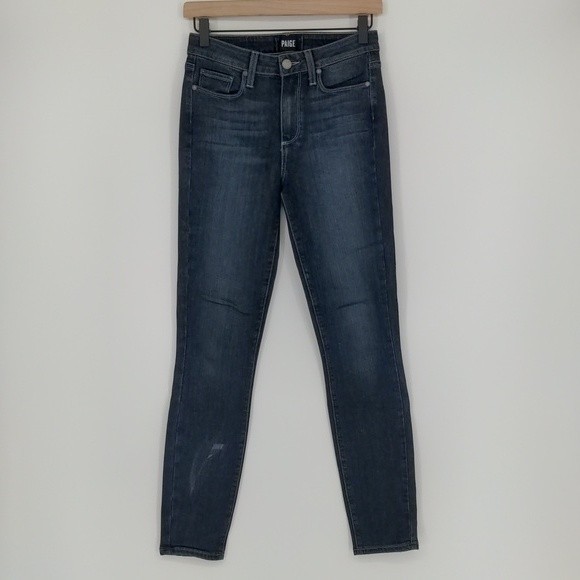 Paige Hoxton Ankle Dark Wash Skinny‎ Jean Size 26 - Picture 1 of 15